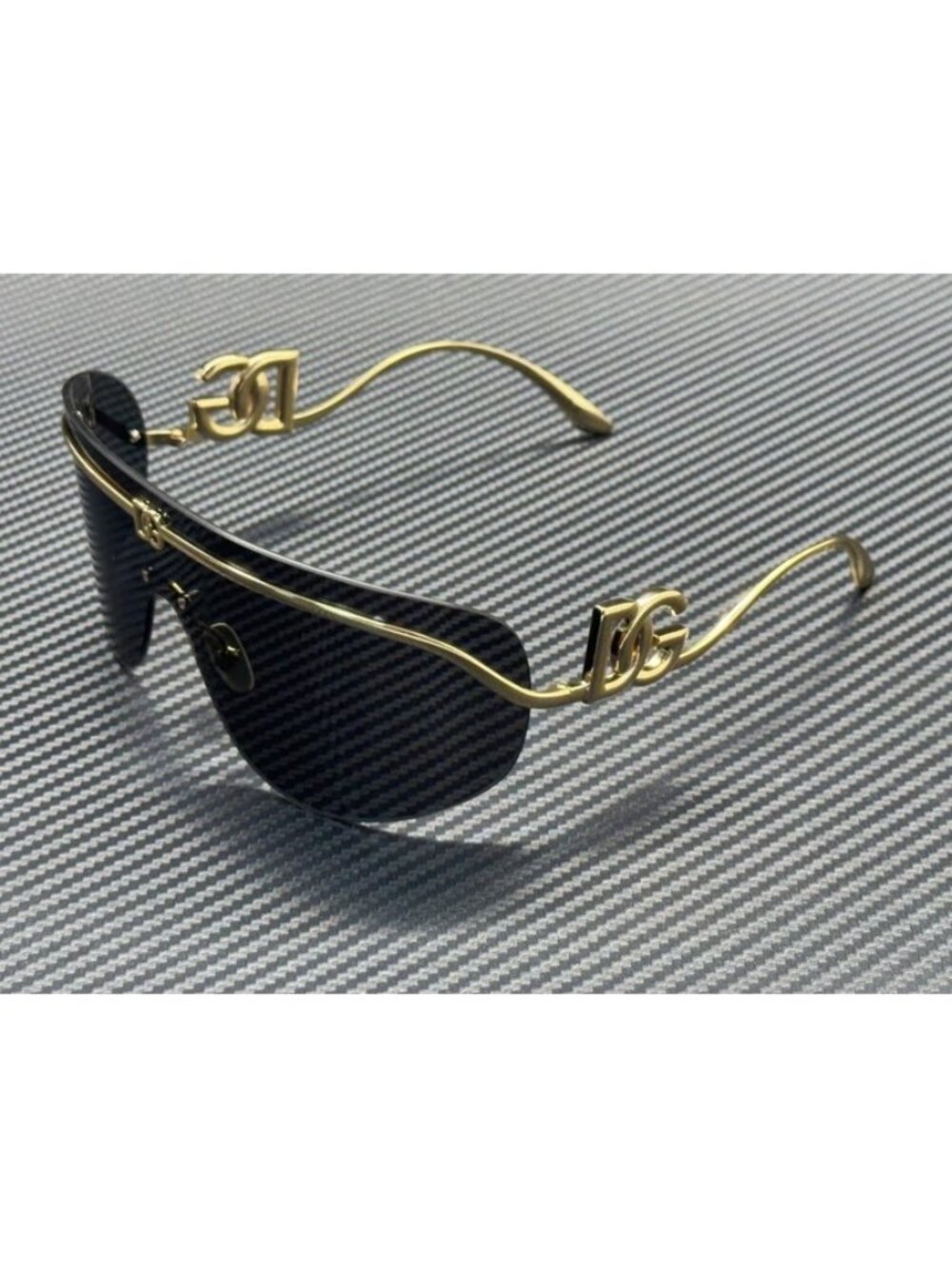 New Dolce & Gabbana Women Gold Sunglasses 70-21-115